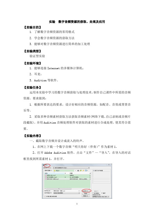 数字音频资源的获取