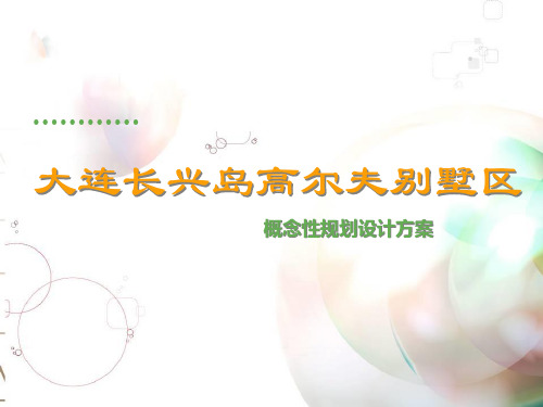 大连长兴岛低密度别墅区项目概念性规划设计方案_38p_前