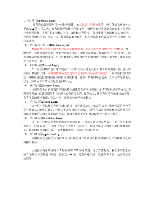 网络分几层