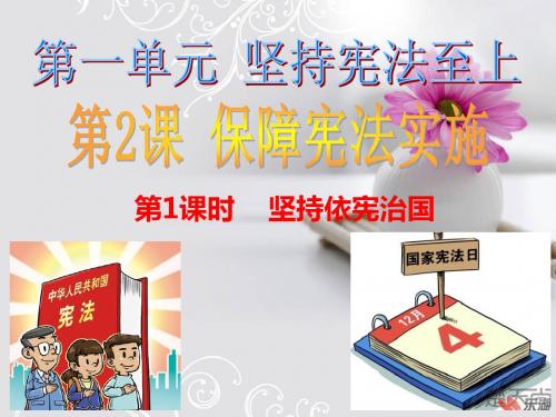 2.1坚持依宪治国课件