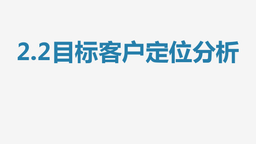 目标客户定位 ppt课件