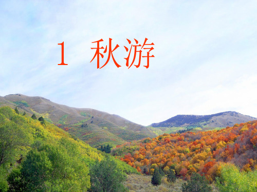苏教版二年级语文上册《秋游》PPT课件