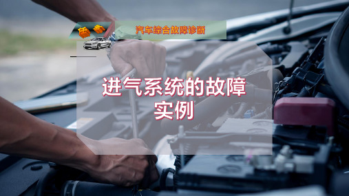 进气系统的故障实例