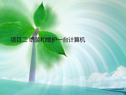 项目二组装和维护一台计算机-精选文档22页