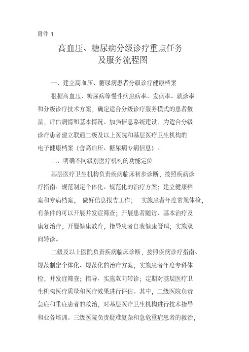 最新高血压、糖尿病分级诊疗重点任务及流程图.pdf