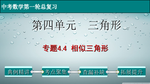 相似三角形-中考数学第一轮总复习课件(全国通用)