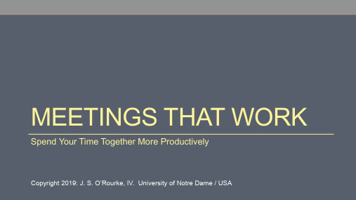 管理沟通以案例分析为视角英文版第5版教学课件Ch. 12 Meetings That Work