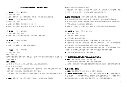 2012马哲知识点终极浓缩