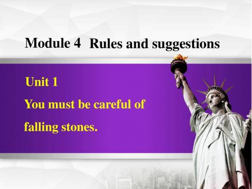 外研版九年级英语下册课件Module 4 Rules  and suggestions