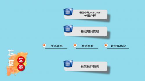 安徽省2019中考历史决胜一轮复习第1部分专题1中国古代史主题3课件