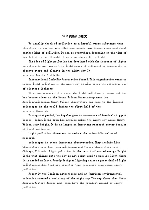 VOA英语听力原文