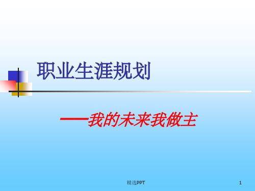 《专题四职业规划》PPT课件