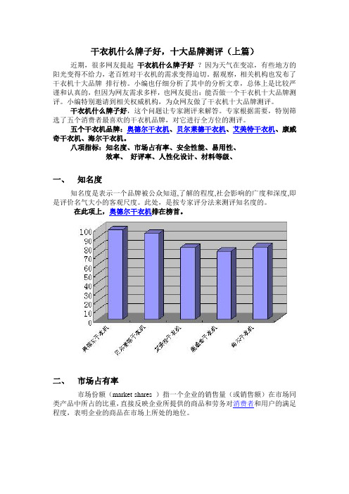 干衣机什么牌子好,干衣机十大品牌测评(上篇)