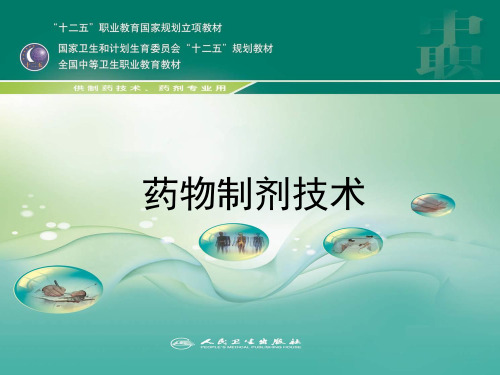 第二章药物制剂的基本操作ppt课件