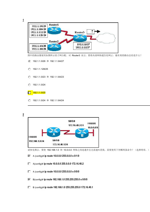 CCNA_ERouting_Chapter_2_答案
