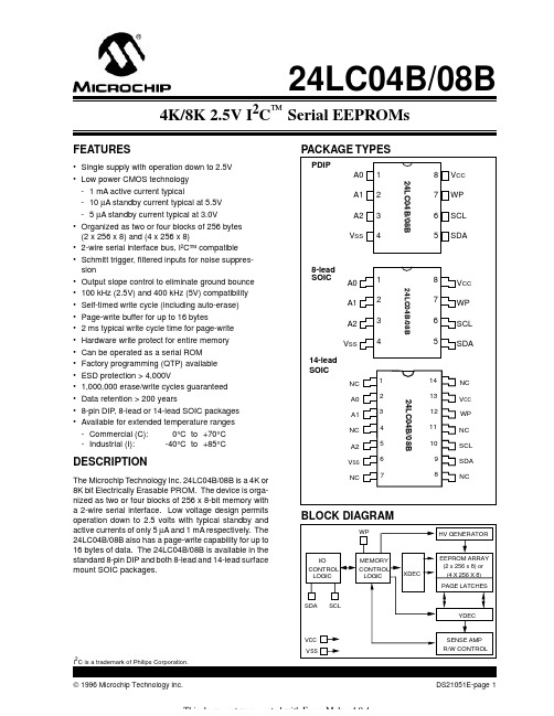 24LC04中文资料
