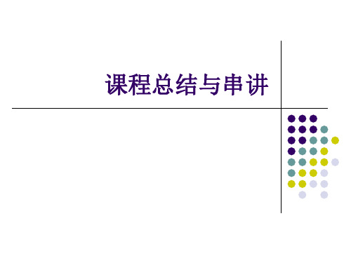 网络规划与设计(14课程总结与串讲)