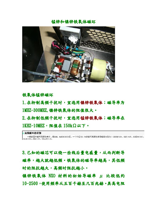 锰锌和镍锌铁氧体磁环