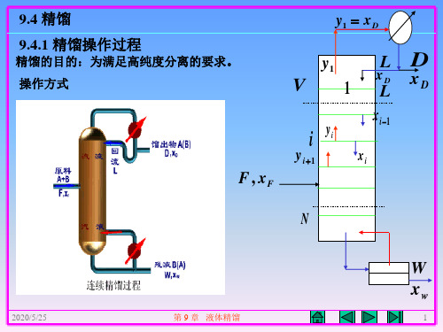 济南大学化学化工学院化工原理课件第9章  液体精馏(5)