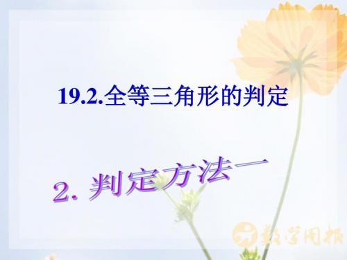19.2.2三角形全等的判定__边角边