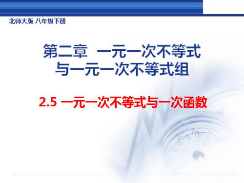 北师大版八年级下册2.5.2一元一次不等式与一次函数(共21张ppt)
