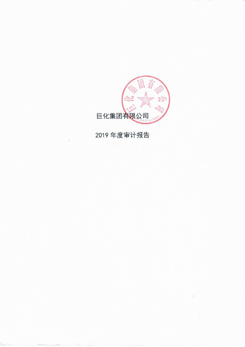 巨化集团有限公司2019年年度财务报告及附注