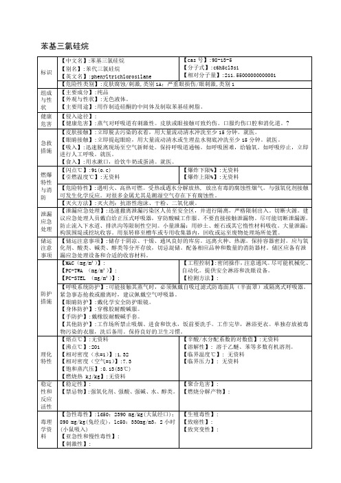 苯基三氯硅烷
