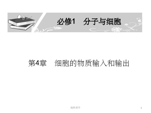 人教版教学课件2011届生物高考一轮复习课件：必修1第4章第1-2节细胞的物质输入和输出