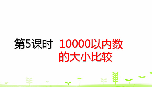 二年级下册数学PPT-10000以内数的大小比较(20张)人教版-精品课件