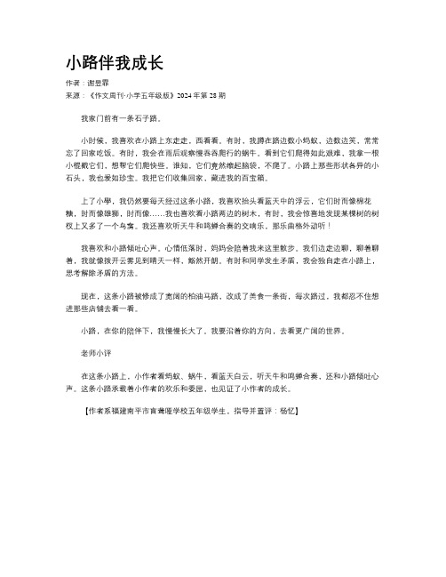 小路伴我成长