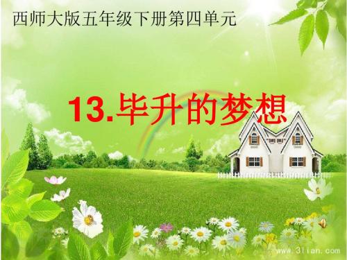 毕升的梦想 课件