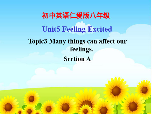 八年级英语下册Unit5 Topic3 SectionA精品课件 最新仁爱版
