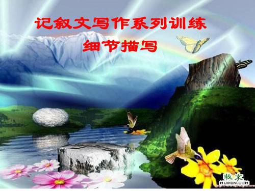 初中语文写作(作文)专项指导 记叙文写作系列训练——细节描写 课件PPT.ppt