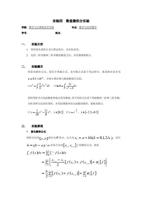 数值计算方法  实验报告4