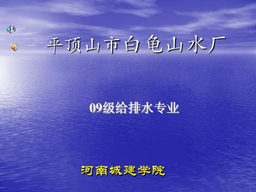 白龟山水厂水一课件(1)