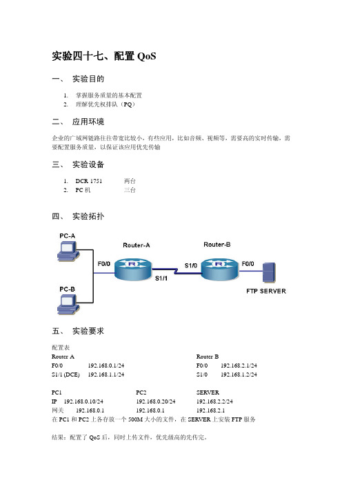 神州数码配置QoS