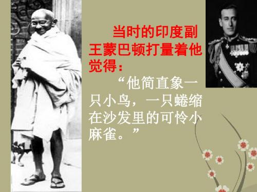 人教版选修4高中历史第四单元 圣雄甘地课件