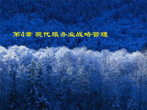 现代服务业管理 第四章_战略管理