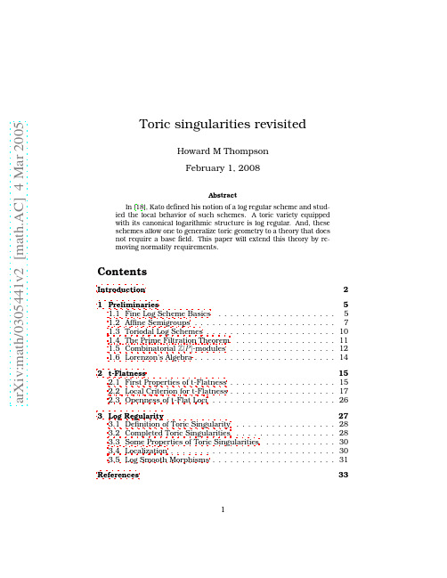 Toric singularities revisited