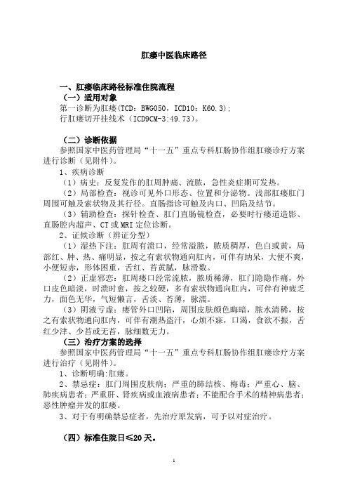 肛瘘__临床路径