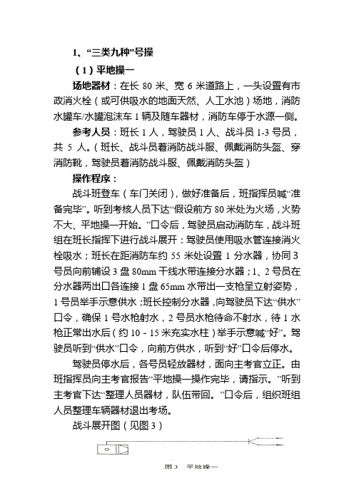 三类九种操操法、应用和评定标准