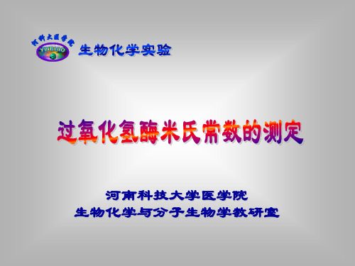 10 过氧化氢酶米氏常数的测定