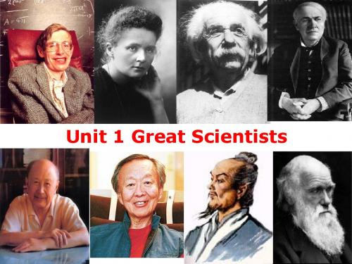 人教必修5 Unit 1 Great Scientists