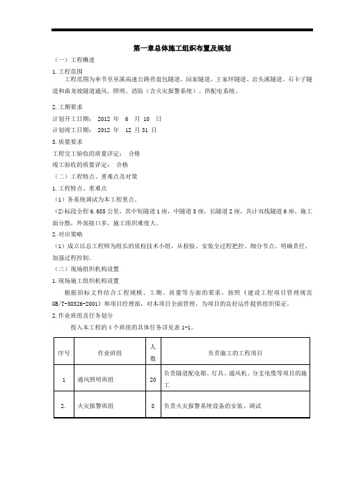 奉溪高速施组