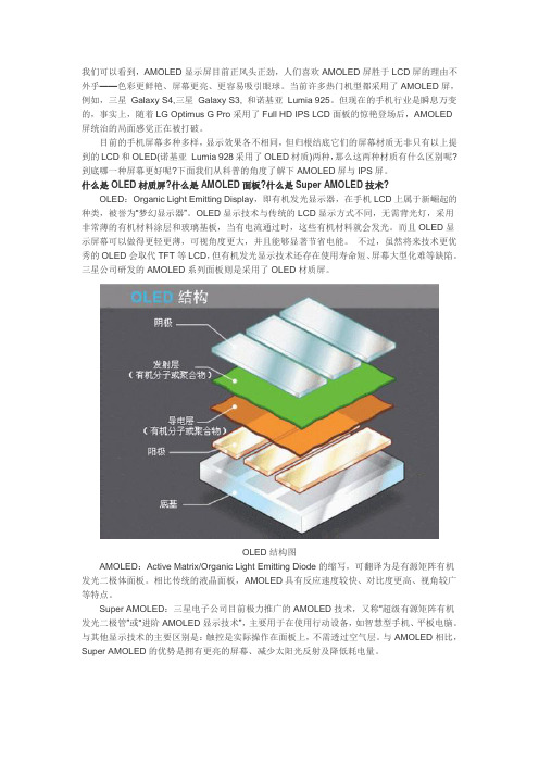 AMOLED屏幕与IPS LCD面板,哪个更好