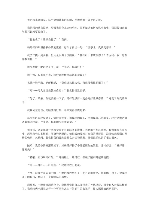 我替姐姐来爱你_第二章 我是你姐姐