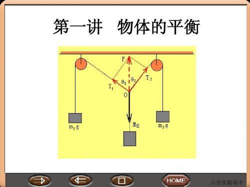 高三物理第二轮复习《物体的平衡》课件-新人教