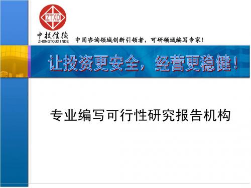 可研报告谁最牛
