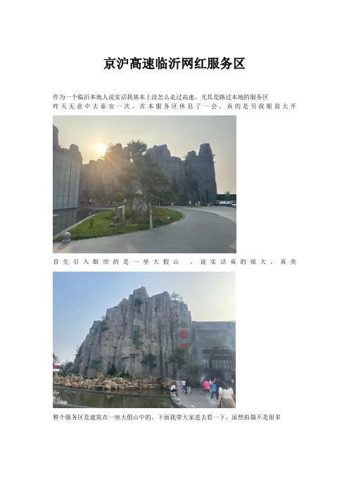 京沪高速临沂网红服务区