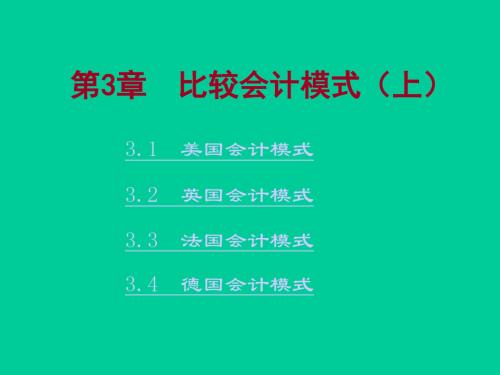 国际会计第三章-